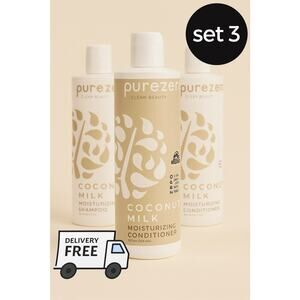Purezero Coconut Milk Shampoo & Conditioner Set 3 | Clean Beauty, Vegan